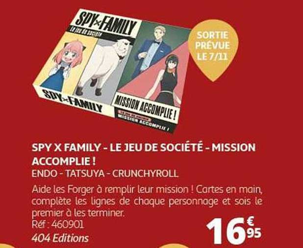 SPY X FAMILY - LE JEU DE SOCIÉTÉ - MISSION ACCOMPLIE !