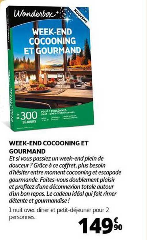 WEEK-END COCOONING ET GOURMAND