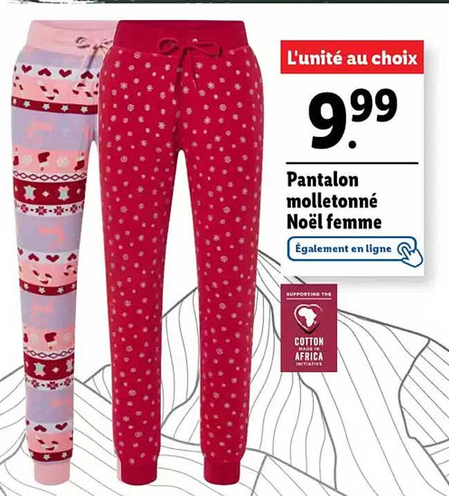 Pantalon noel femme best sale