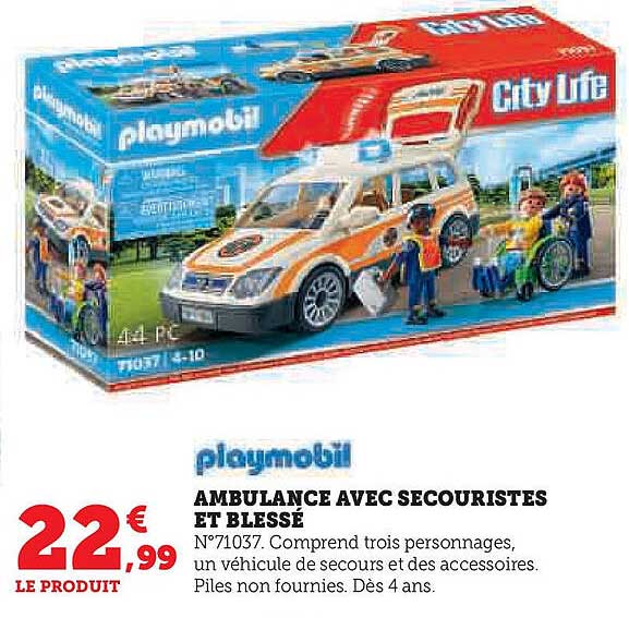 AMBULANCE AVEC SECOURISTES ET BLESSÉ