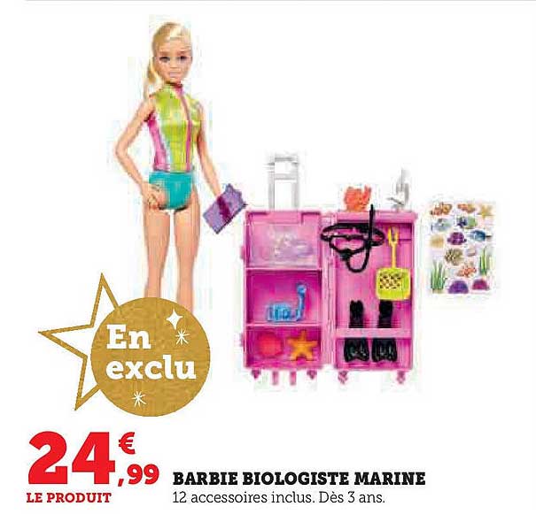 BARBIE BIOLOGISTE MARINE