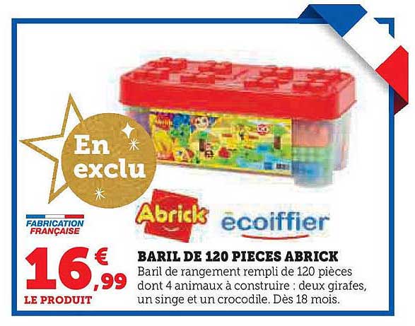 BARIL DE 120 PIECES ABRICK