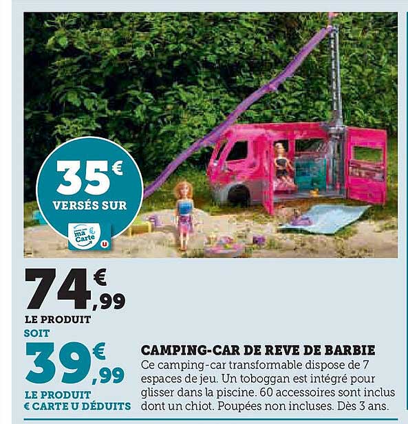 CAMPING-CAR DE RÊVE DE BARBIE