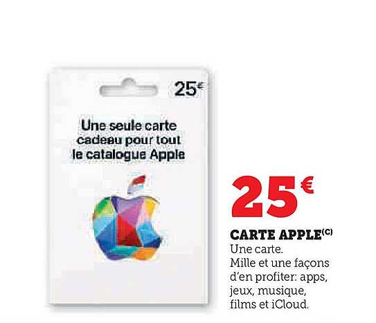 CARTE APPLE(C)