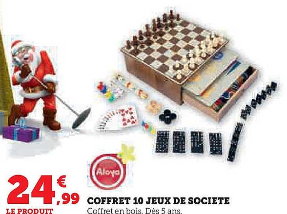 COFFRET 10 JEUX DE SOCIETE