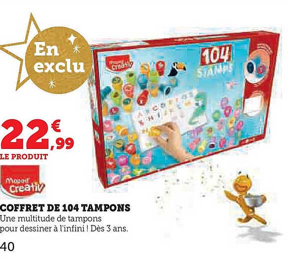 COFFRET DE 104 TAMpons