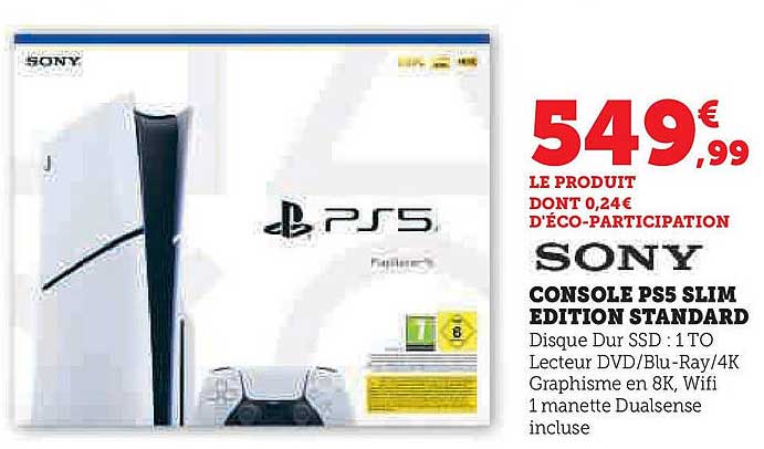 CONSOLE PS5 SLIM EDITION STANDARD