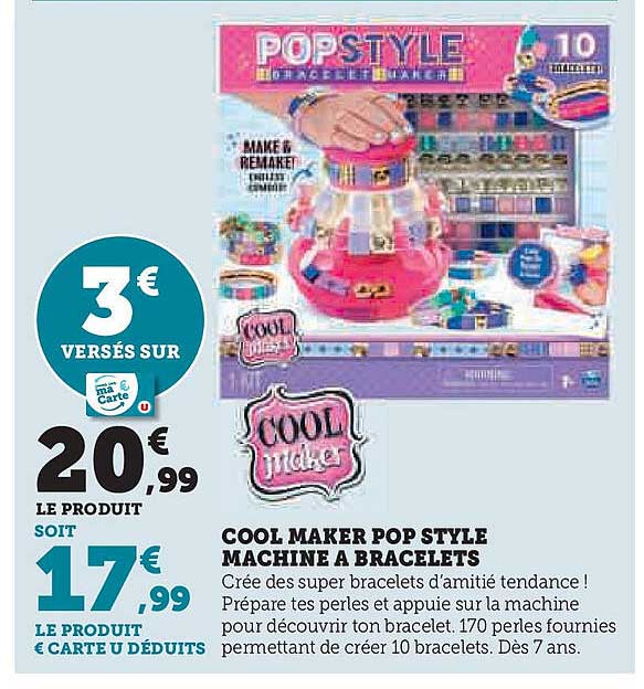 COOL MAKER POP STYLE MACHINE À BRACELETS