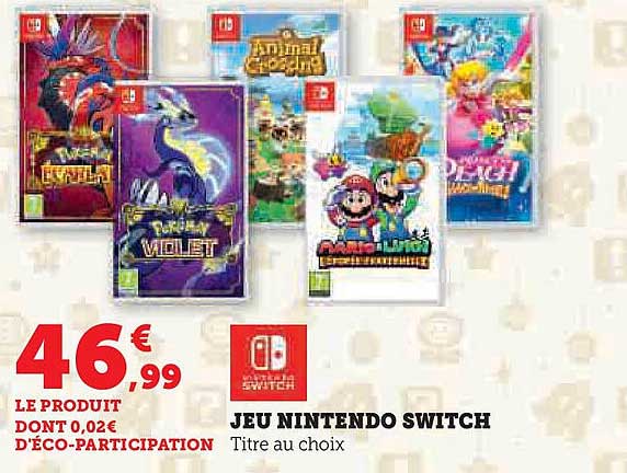 JEU NINTENDO SWITCH