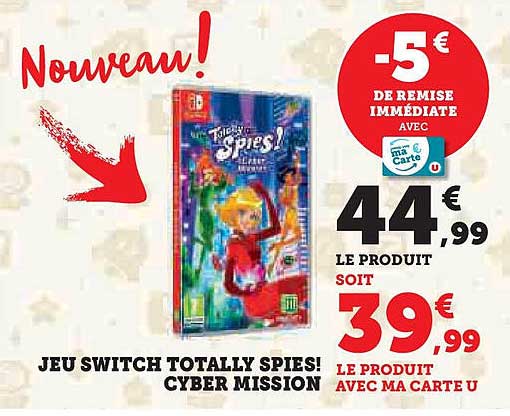 JEU SWITCH TOTALLY SPIES! CYBER MISSION!