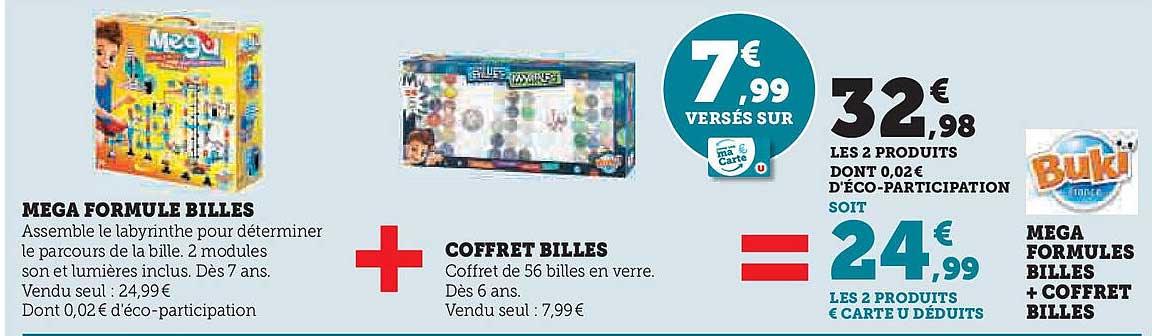 MEGA FORMULE BILLLES + COFFRET BILLLES