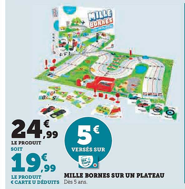 MILLE BORNES SUR UN PLATEAU