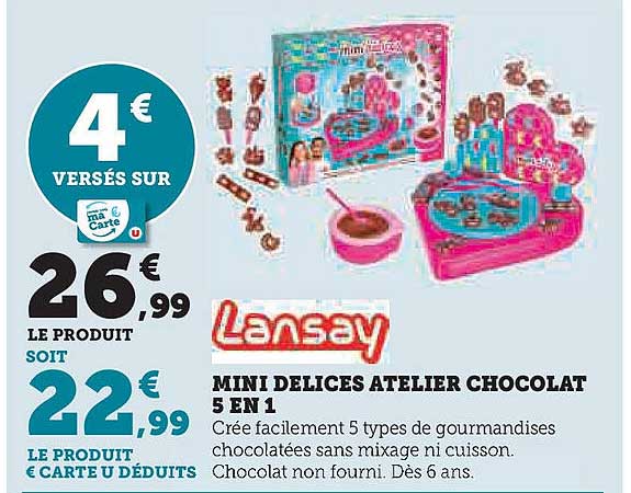 MINI DELICES ATELIER CHOCOLAT 5 EN 1