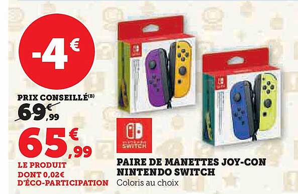 PAIRE DE MANETTES JOY-CON NINTENDO SWITCH