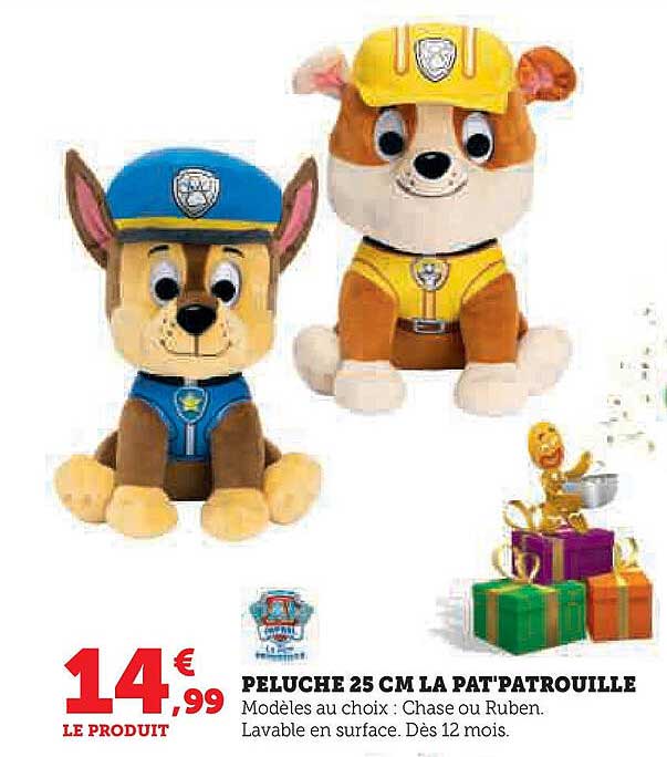 PELUCHE 25 CM LA PAT'PATROUILLE