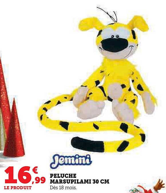 PELUCHE MARSUPILAMI 30 CM