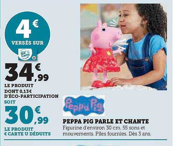 PEPPA PIG PARLE ET CHANTE