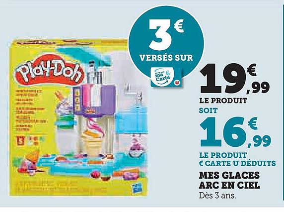 Play-Doh Mes Glaces Arc en Ciel