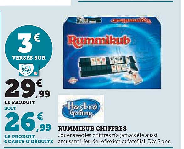 RUMMIKUB CHIFFRES