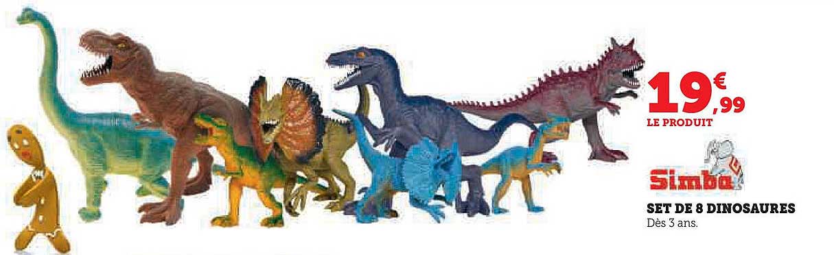 SET DE 8 DINOSAURES