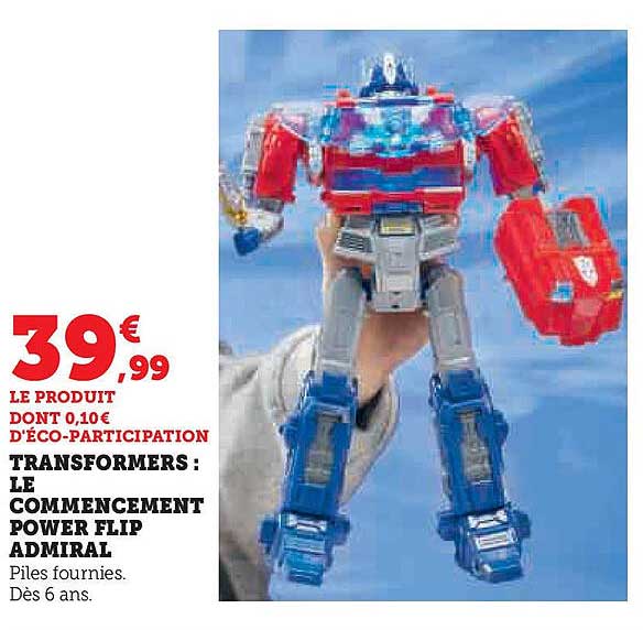 TRANSFORMERS : LE COMMENCEMENT POWER FLIP ADMIRAL