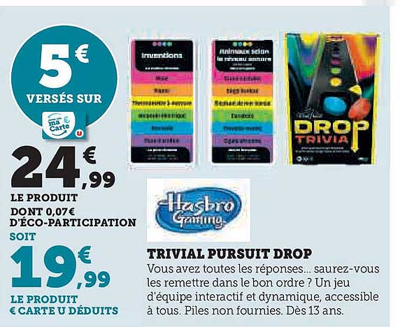 TRIVIAL PURSUIT DROP