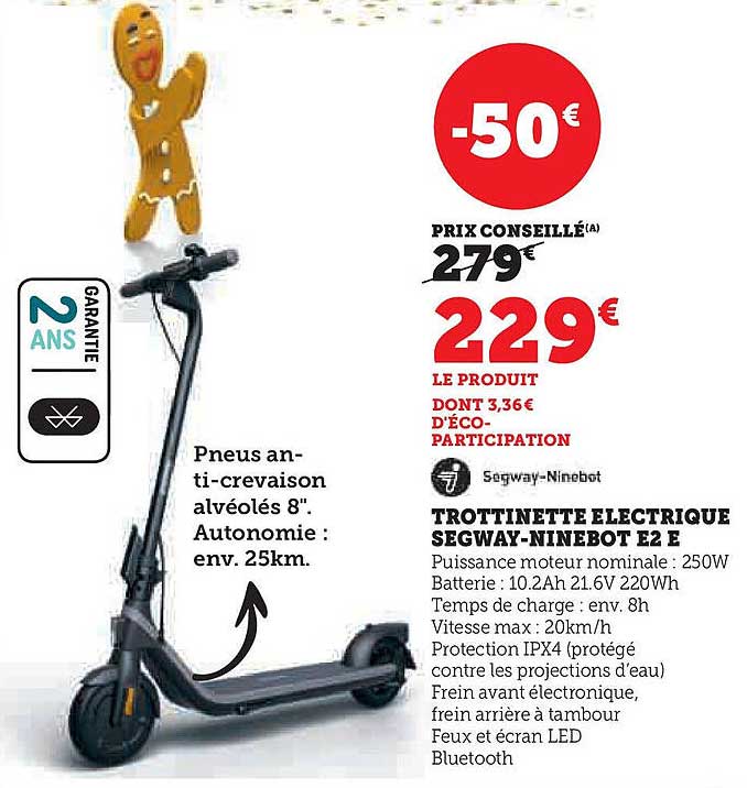 TROTTINETTE ELECTRIQUE SEGWAY-NINEBOT E2 E