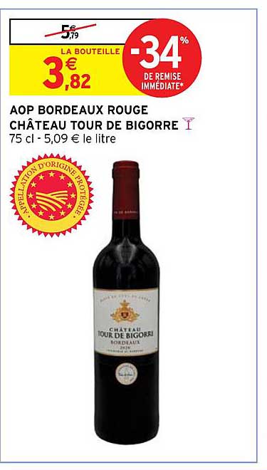 AOP BORDEAUX ROUGE CHÂTEAU TOUR DE BIGORRE