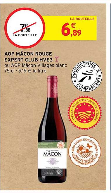 AOP MÂCON ROUGE EXPERT CLUB HVE3