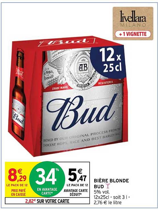 BIÈRE BLONDE BUD