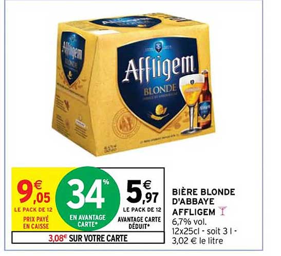 BIÈRE BLONDE D'ABBAYE AFFIXGEM