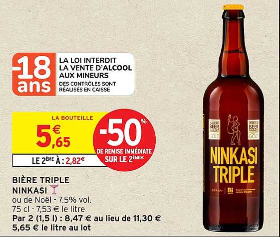 BIÈRE TRIPLE NINKASI