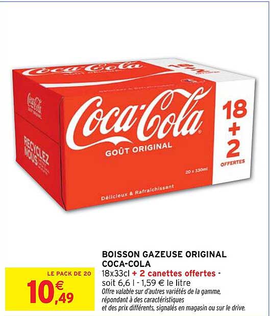 BOISSON GAZEUSE ORIGINAL COCA-COLA