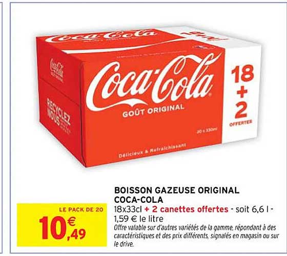 BOISSON GAZEUSE ORIGINAL COCA-COLA