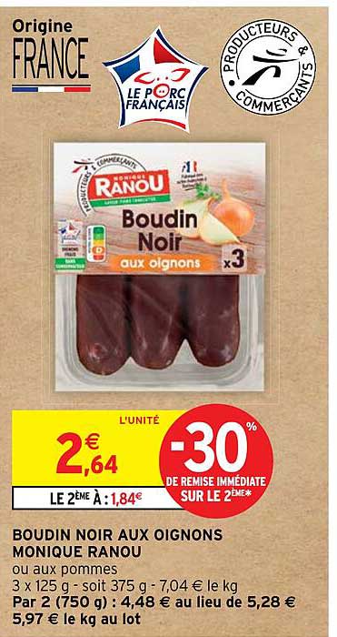 Boudin Noir aux Oignons