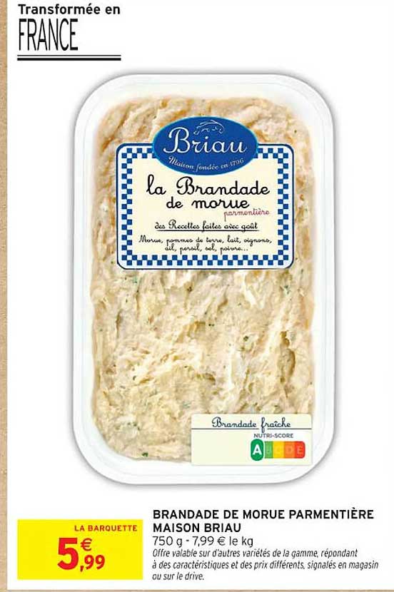 BRANDADE DE MORUE PARMENTIÈRE MAISON BRIAU