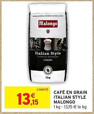 CAFE EN GRAIN ITALIAN STYLE MALONGO