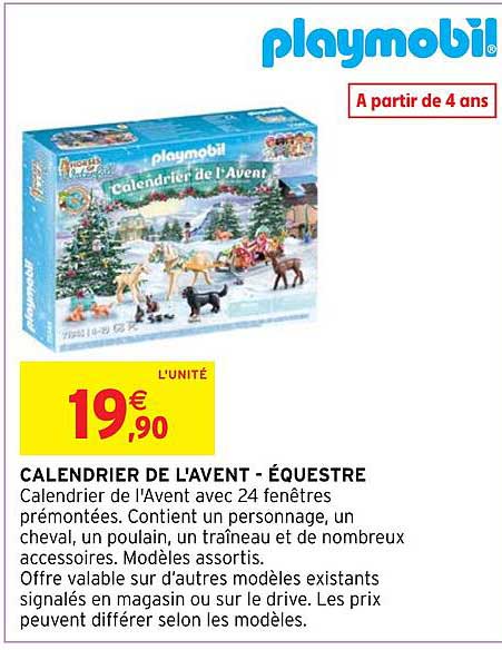 CALENDRIER DE L'AVENT - ÉQUESTRE