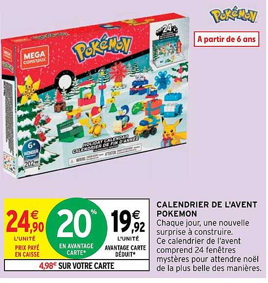 CALENDRIER DE L'AVENT POKEMON