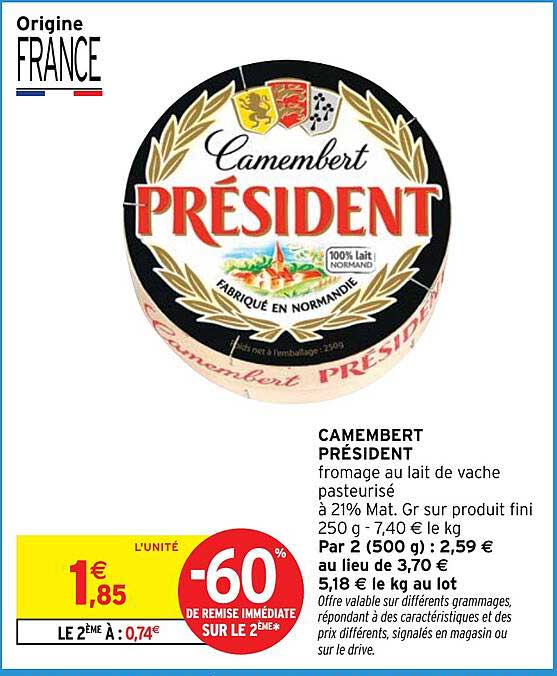 CAMEMBERT PRÉSIDENT