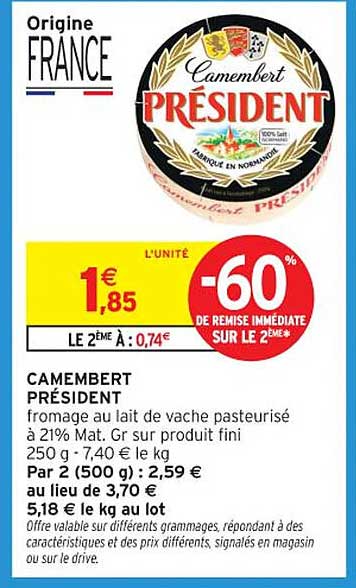 CAMEMBERT PRÉSIDENT