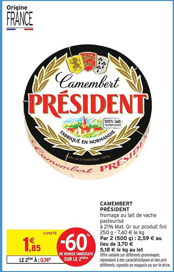 CAMEMBERT PRÉSIDENT