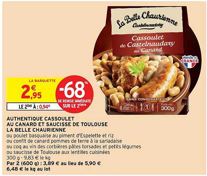 Cassoulet de Castelnaudary au Canard