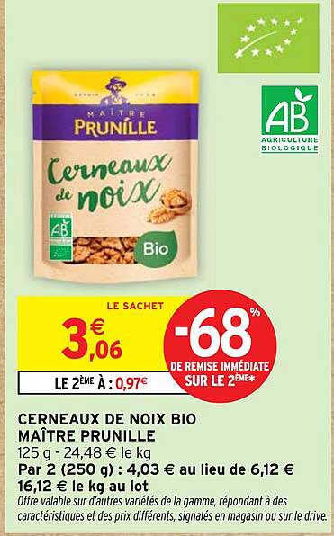 CERNEAUX DE NOIX BIO MAÎTRE PRUNILLE