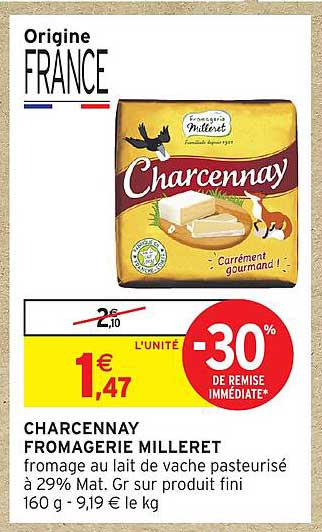 CHARCENNAY FROMAGERIE MILLERET