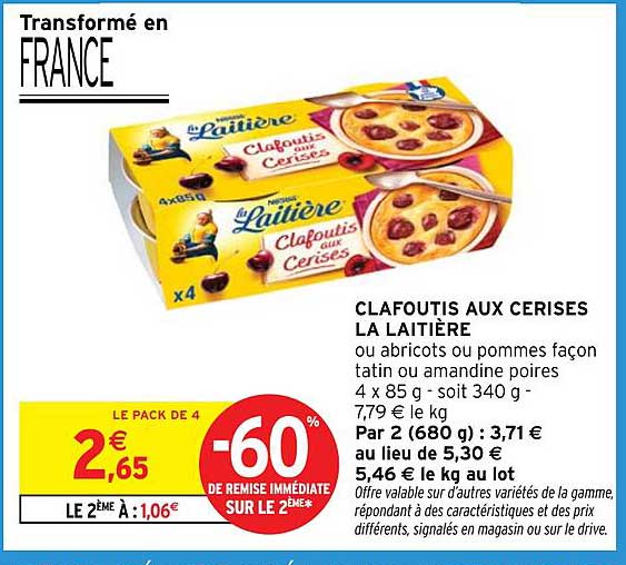 CLAFOUTIS AUX CERISES LA LAITIÈRE