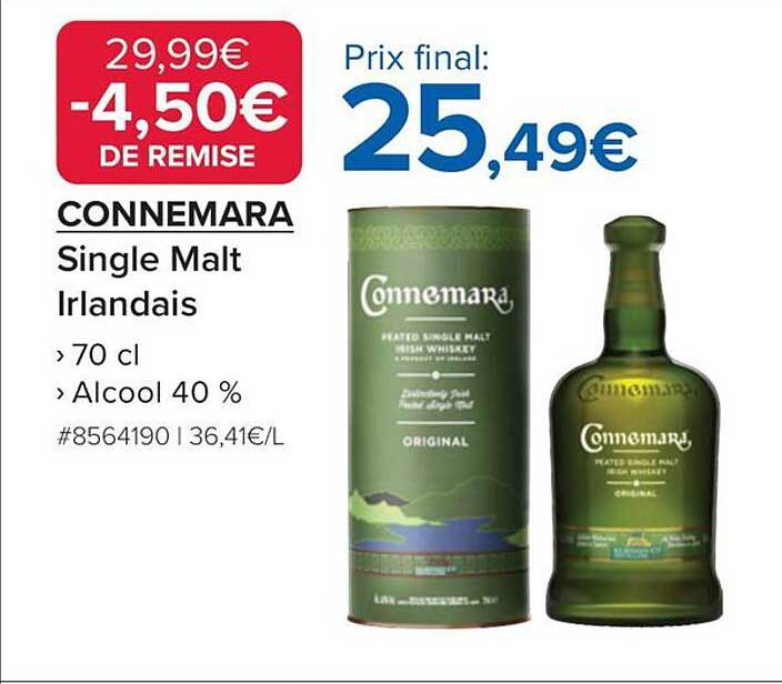 CONNEMARA Single Malt Irlandais