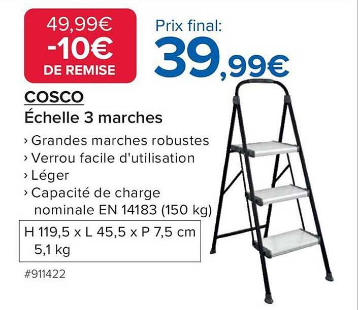 COSCO Échelle 3 marches