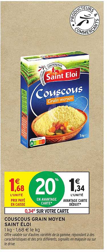 Couscous Grain moyen Saint Éloi