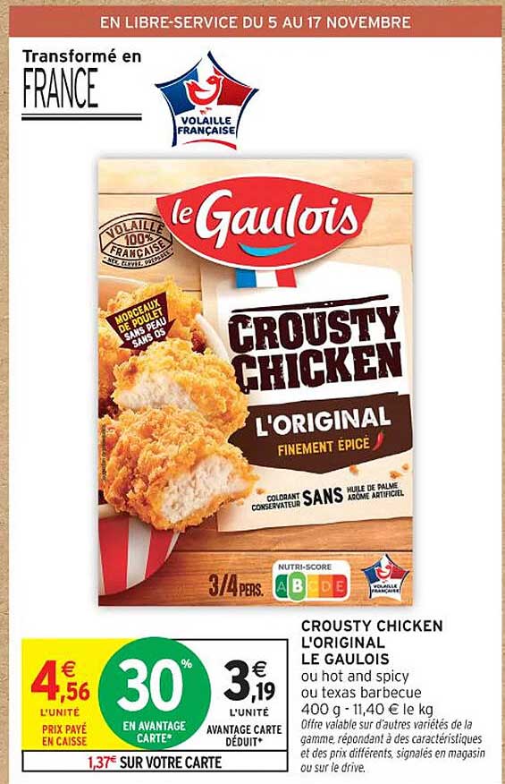 CROUSTY CHICKEN L'ORIGINAL LE GAULOIS